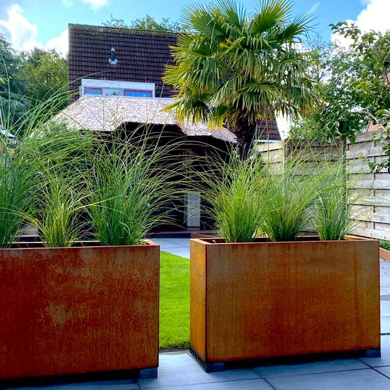 Donica ze stali corten Texas 40 x 100 cm