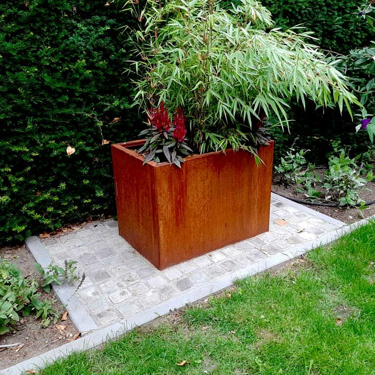 Donica ze stali corten Texas 50 x 80 cm