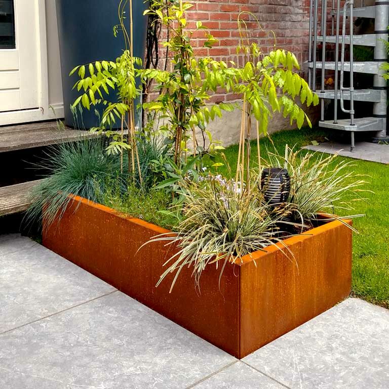 Donica ze stali corten Texas 60 x 120 cm