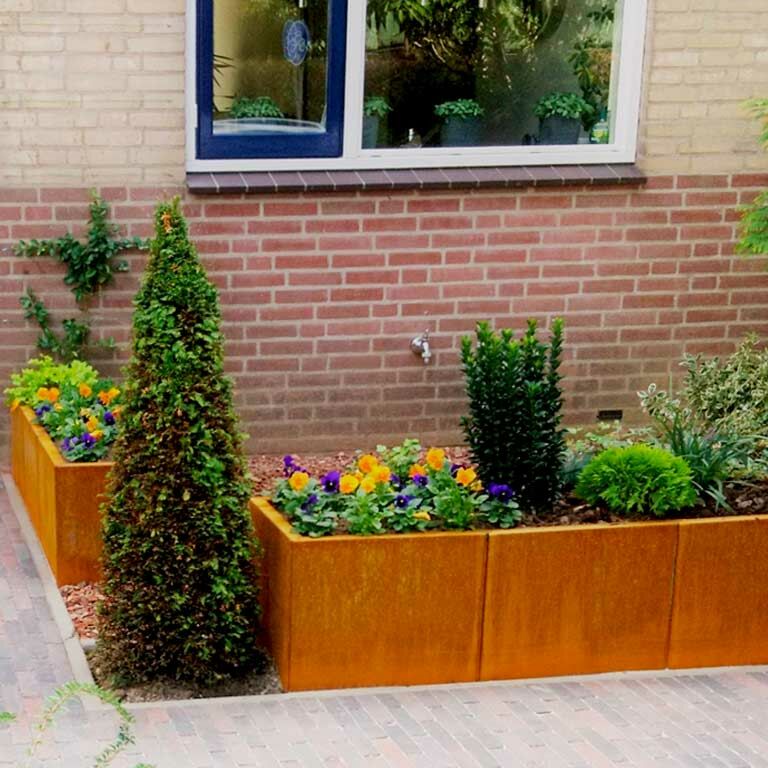 Donica ze stali corten Texas xxl 150 x 50 cm