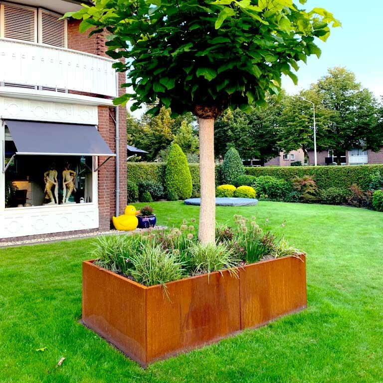 Donica ze stali corten Texas xxl 200 x 120 cm