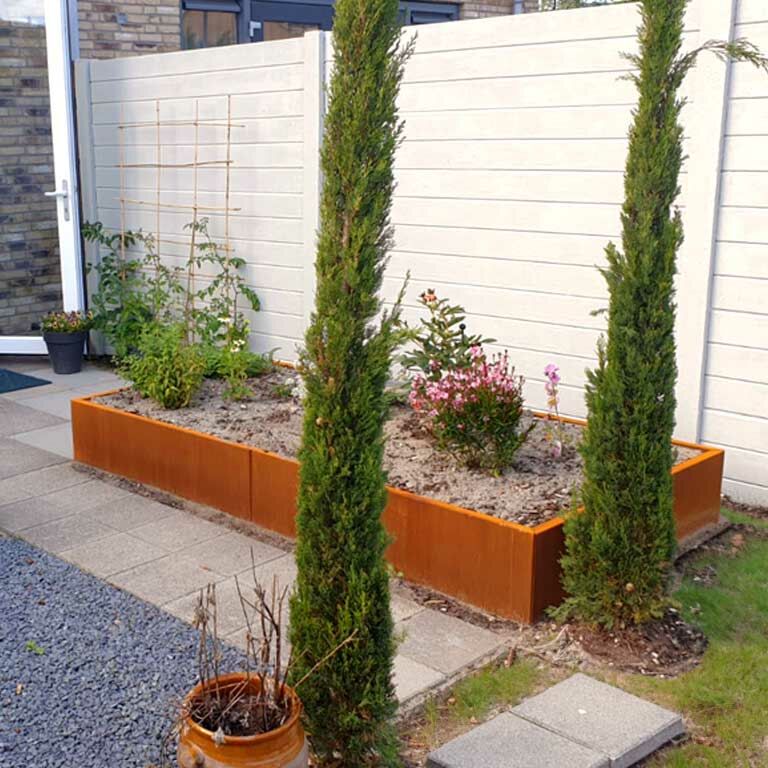 Donica ze stali corten Texas xxl 240 x 120 cm