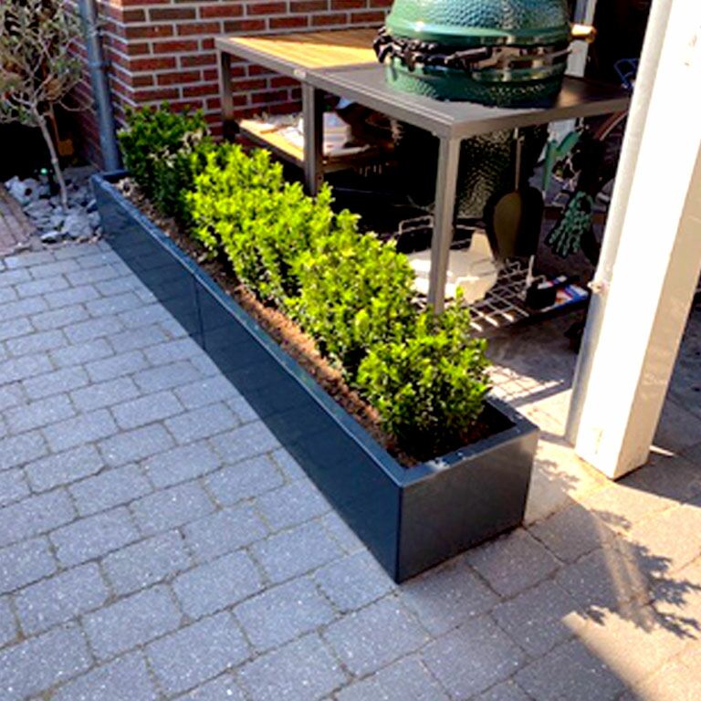 Donica stal malowana proszkowo Texas xxl 240 x 30 cm