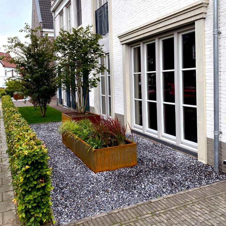 Donica ze stali corten Texas xxl 240 x 100 cm