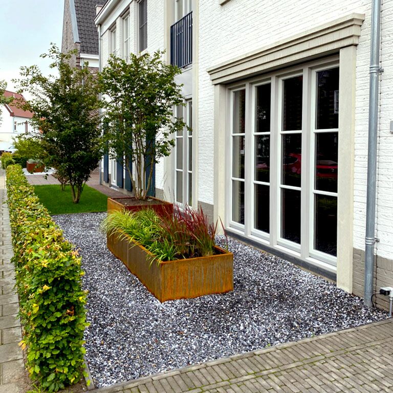 Donica ze stali corten Texas xxl 240 x 60 cm