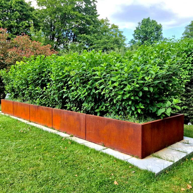 donica ze stali corten Texas xxl 300 x 40 cm