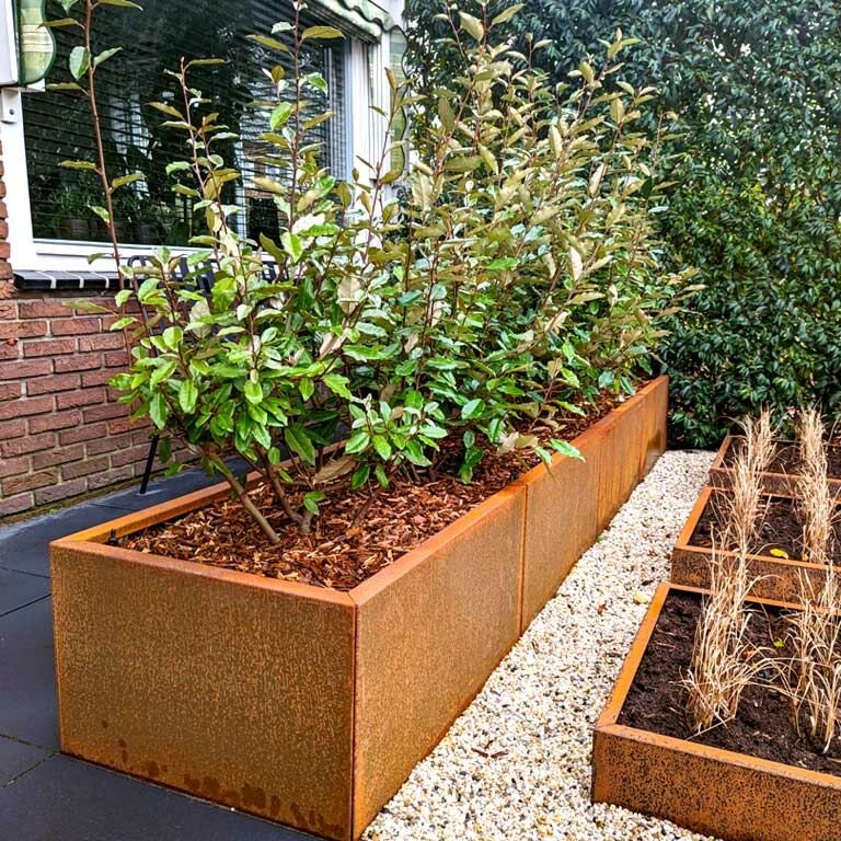 Donica ze stali corten Texas xxl 320 x 50 cm
