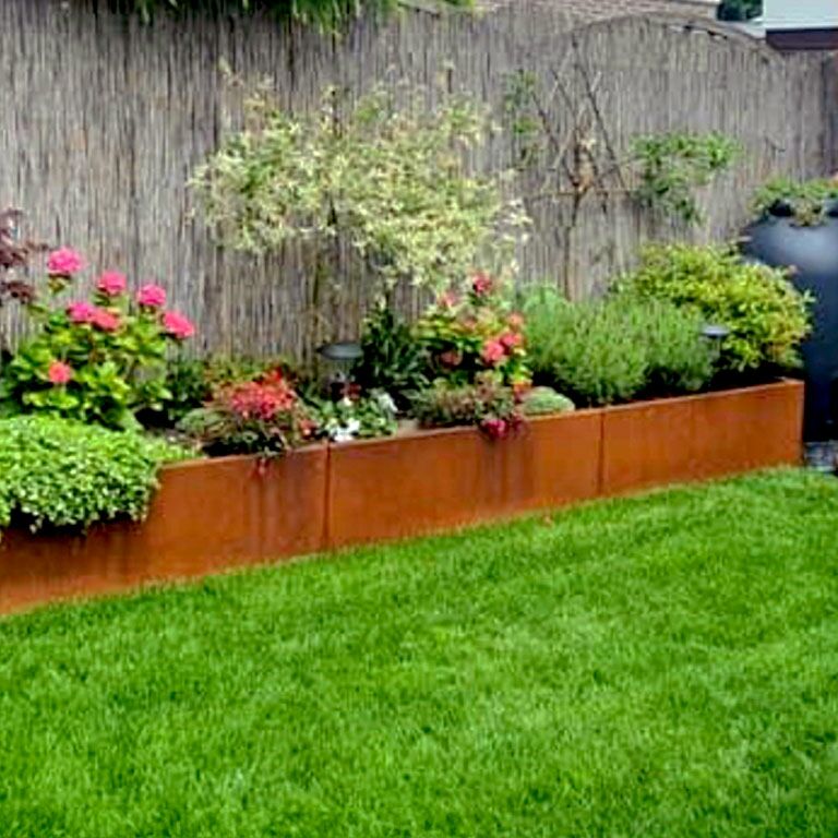 Donica ze stali corten Texas xxl 480 x 100 cm