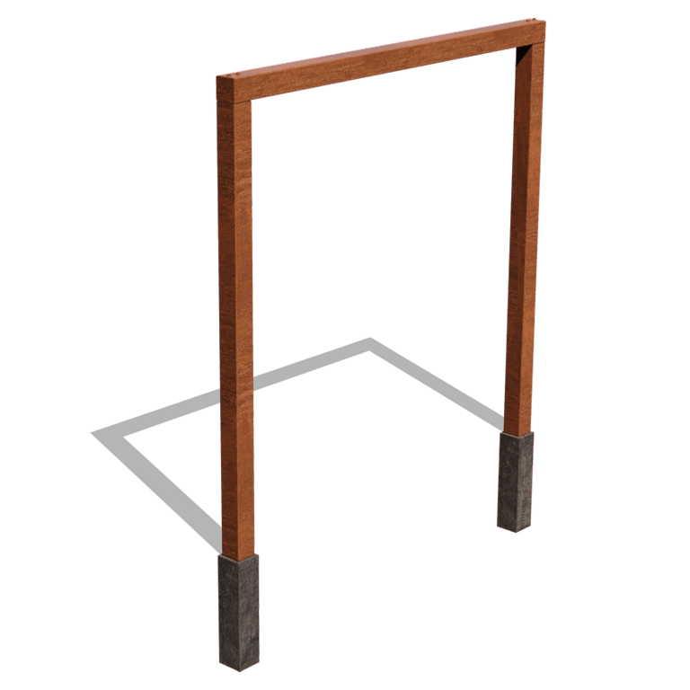 Proste pergola ze stali corten 250 cm