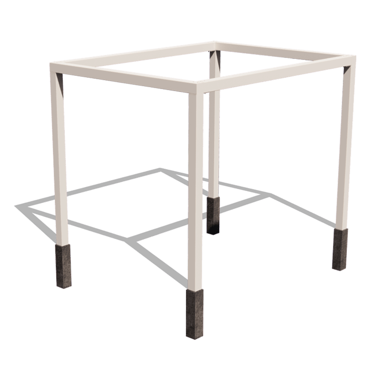 Zestaw malowana proszkowo stalowa pergola kwadratowa 324 x 250 cm