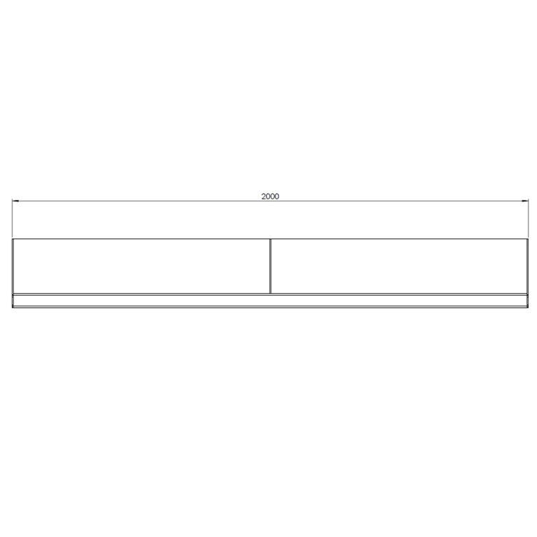 Prosta ściana oporowa ze stali corten 200 cm (wysokość 30 cm)