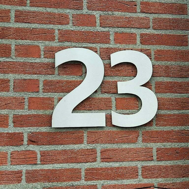 Numer domu ze stali nierdzewnej 2 - 30 cm