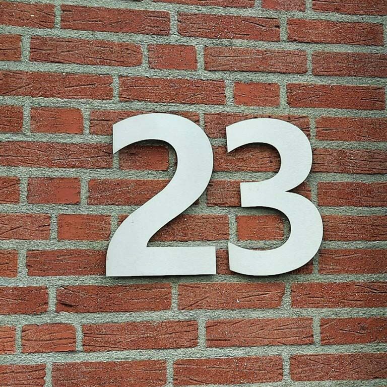 Numer domu ze stali nierdzewnej 4 - 50 cm