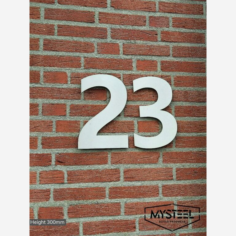 Numer domu ze stali nierdzewnej 0 - 30 cm