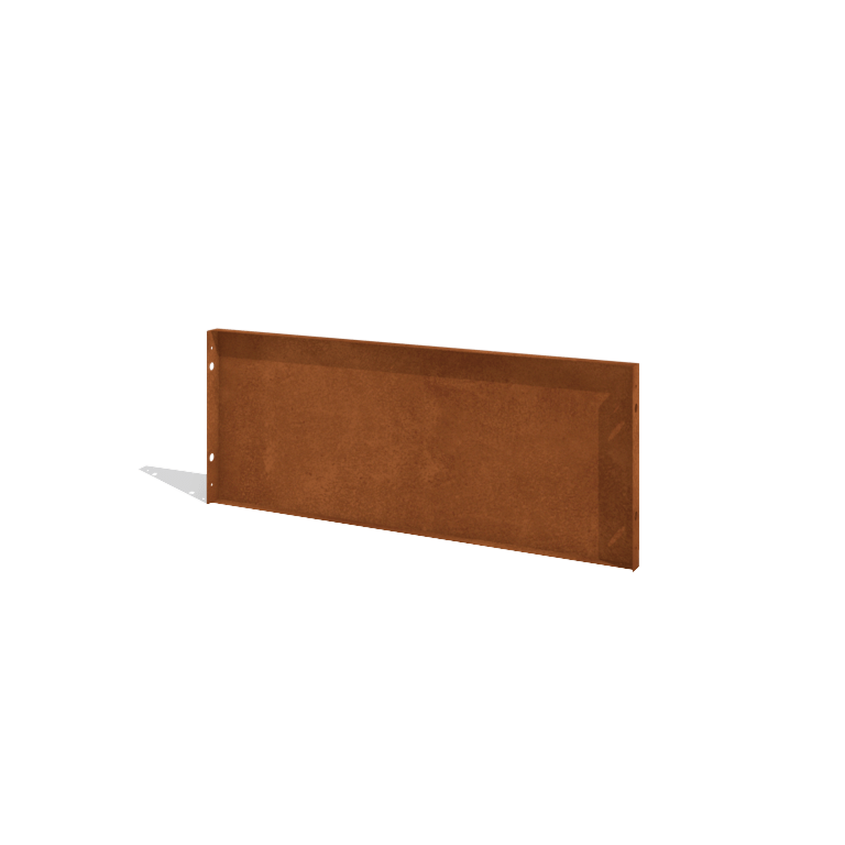 Ogrodzenie ze stali Corten H panelu 120 x 47,5 cm