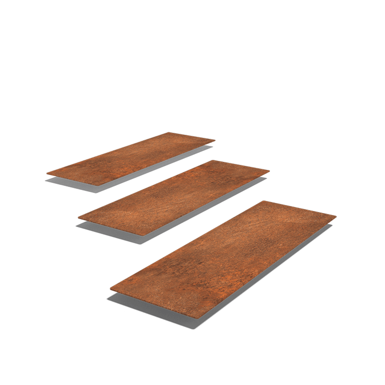 Płytka ogrodowa ze stali corten Prostokąt 75 x 25 cm