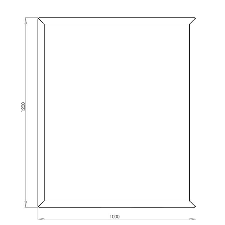 Donica stal malowana proszkowo Texas 100 x 120 cm