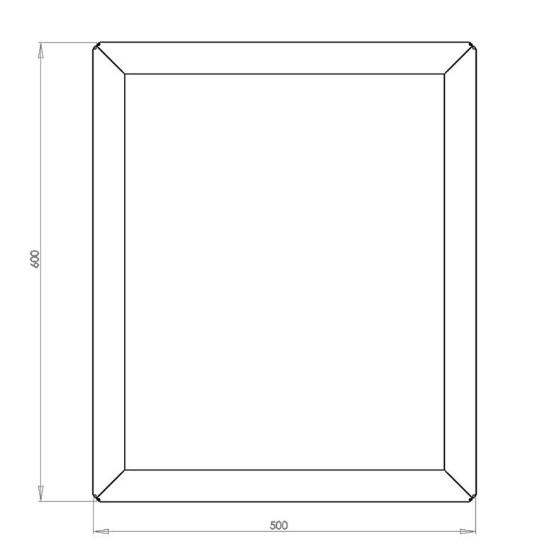Donica stal malowana proszkowo Texas 50 x 60 cm