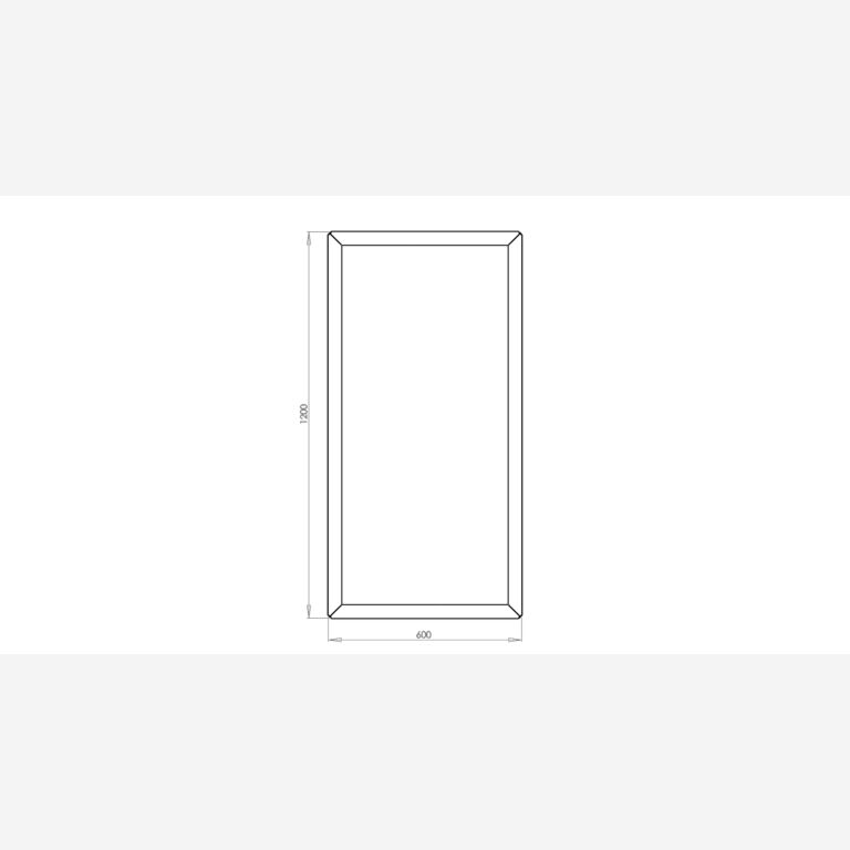 Donica ze stali corten Texas 60 x 120 cm