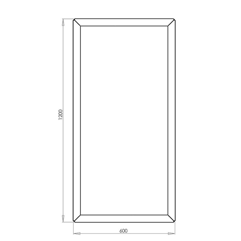 Donica stal malowana proszkowo Texas 60 x 120 cm