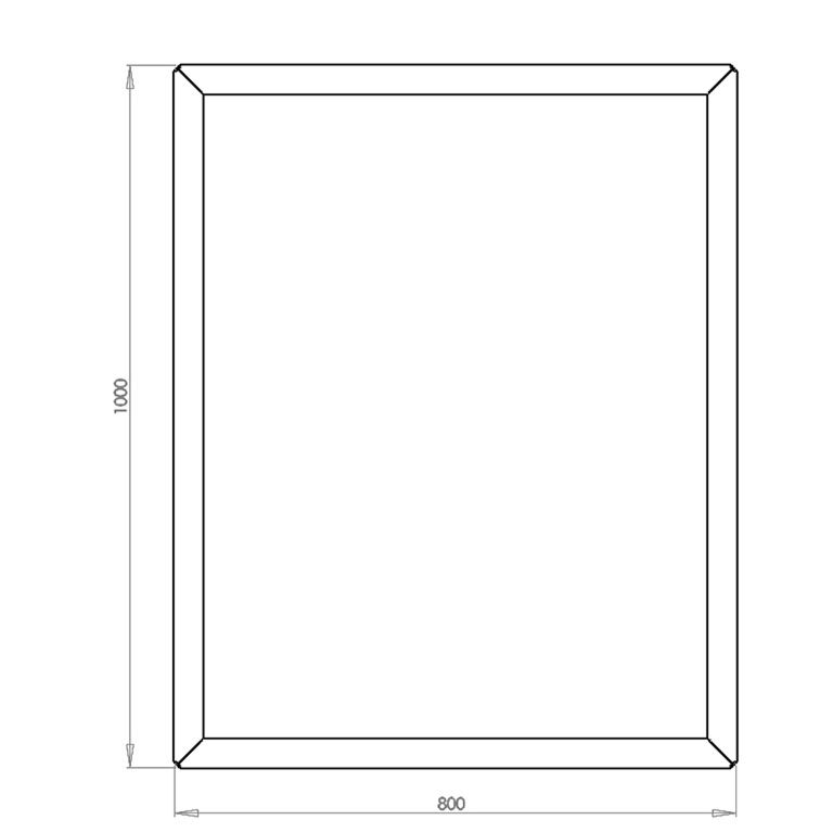Donica ze stali corten Texas 80 x 100 cm