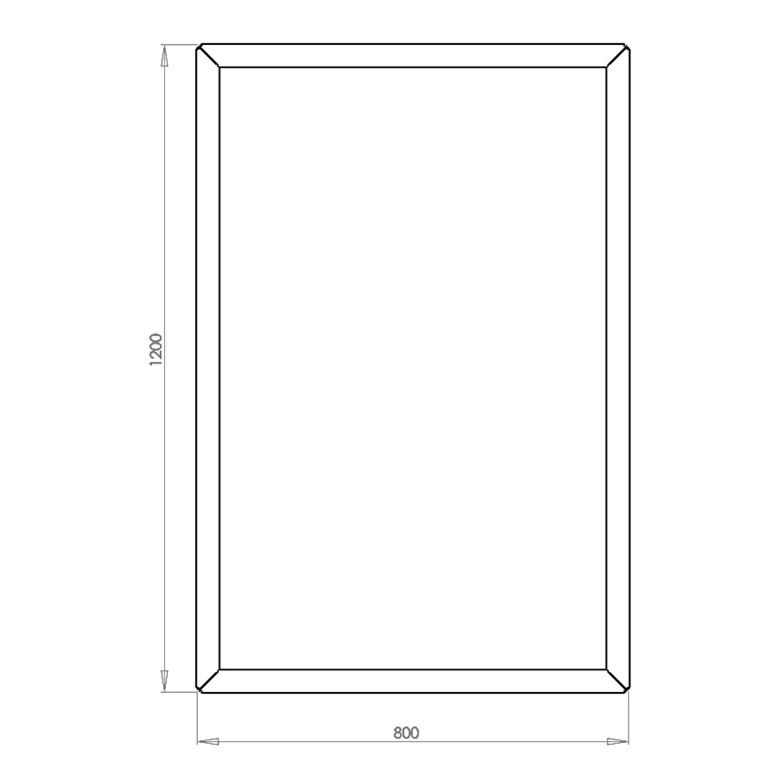 Donica ze stali corten Texas 80 x 120 cm