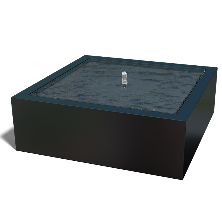 Fontanna aluminium 120 x 120 x 40 cm