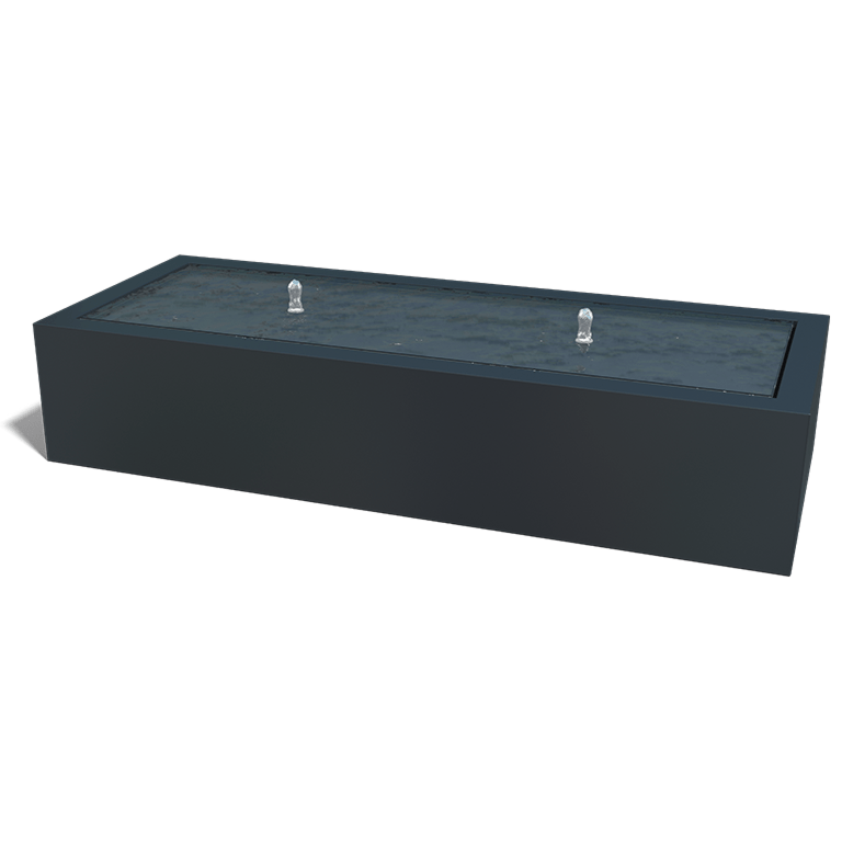 Fontanna aluminium 200 x 80 x 40 cm