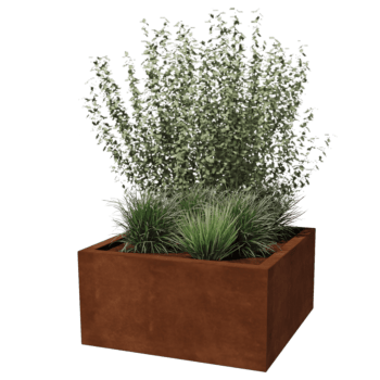 Spawana Donica ze stali corten Montana 80 x 80 x 40 cm