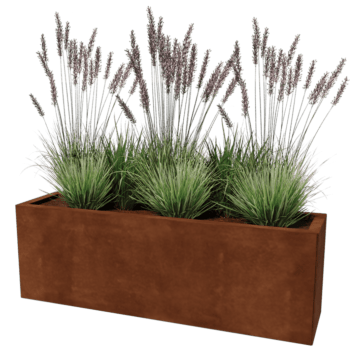 Donica ze stali corten Texas 30 x 120 cm
