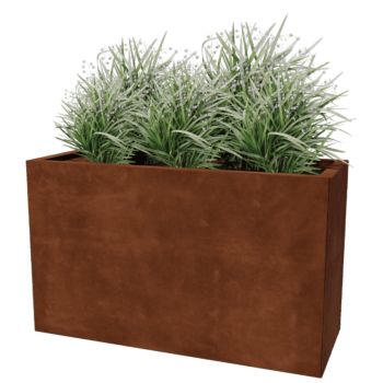 Donica ze stali corten Texas 40 x 100 cm