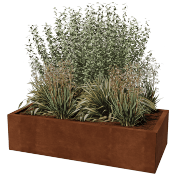 Donica ze stali corten Texas 60 x 120 cm