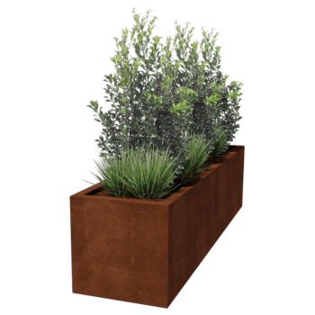Spawana Donica ze stali corten Montana 200 x 50 x 50 cm