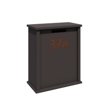 Stalowa skrzynka na listy - Arizona L - 80 x 40 x 100 cm - RAL7016 matowy (szary antracyt)