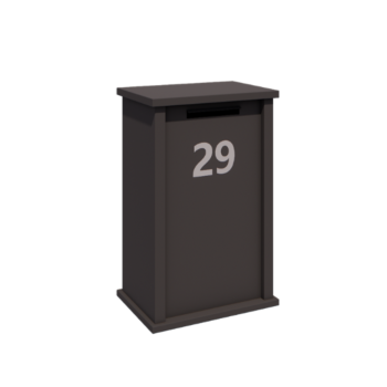 Stalowa skrzynka na listy - Arizona M - 60 x 40 x 100 cm - RAL7016 matowy (szary antracyt)