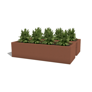 Donica balkonowa stal malowanej proszkowo 60 cm