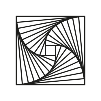 Kształty geometryczne Metalowa dekoracja ścienna 3.0