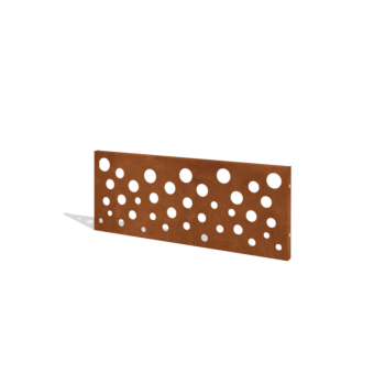 Ogrodzenie ze stali Corten H panelu B 120 x 47,5 cm
