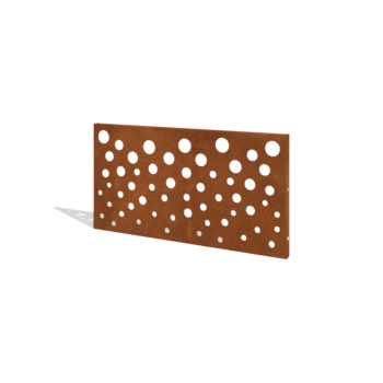 Ogrodzenie ze stali Corten H panelu B 120 x 63,3 cm