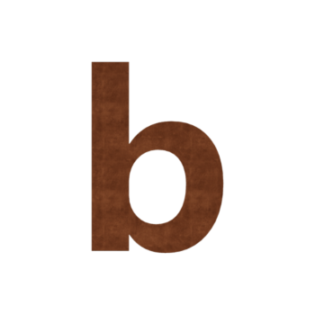 Numer domu ze stali corten B - 30 x 43,1 cm