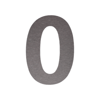 Numer domu ze stali nierdzewnej 0 - 34,6 x 50 cm - Szczotkowany