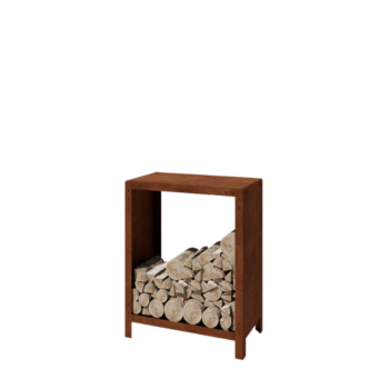 Drewutnia ze stali corten - Indiana - 80 x 40 x 100 cm