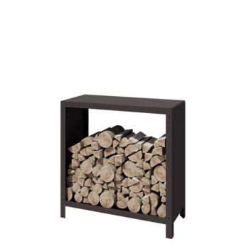 Stalowa drewutnia - Indiana - 100 x 40 x 100 cm - RAL7016 matowy (szary antracyt)