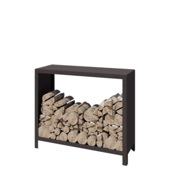 Stalowa drewutnia - Indiana - 120 x 40 x 100 cm - RAL7016 matowy (szary antracyt)