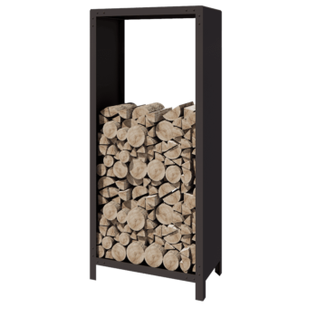 Stalowa drewutnia - Indiana - 80 x 40 x 180 cm - RAL7016 matowy (szary antracyt)