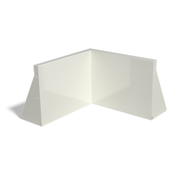 Stalowy mur oporowy - Narożnik wewnętrzny - 50 x 50 x 40 cm - RAL9005 matowy (czarny)