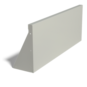 Stalowy mur oporowy - Proste - 100 x 40 cm - RAL9005 matowy (czarny)