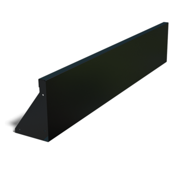 Stalowy mur oporowy - Proste - 150 x 30 cm - RAL9005 matowy (czarny)