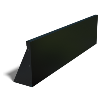 Stalowy mur oporowy - Proste - 150 x 40 cm - RAL9005 matowy (czarny)