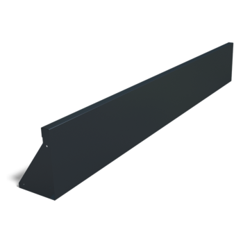 Stalowy mur oporowy - Proste - 200 x 30 cm - RAL9005 matowy (czarny)